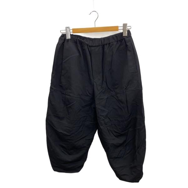 BLACK COMME des GARCONS◆AD2024/ポリ縮絨/ワイドパンツ/M/ウール/B...