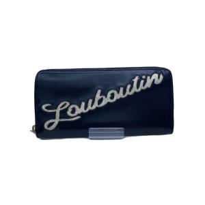 極美品 クリスチャンルブタン パネトーネ スパイク レザー 長財布  