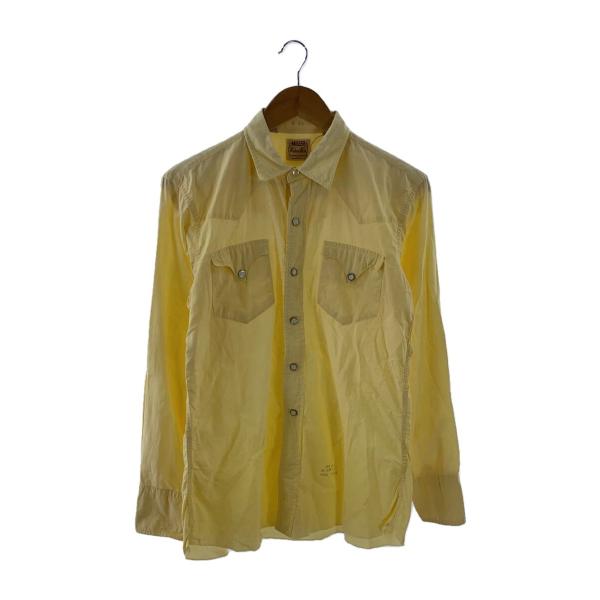Miller◆50s-/ウエスタンシャツ/長袖シャツ/15.5/コットン/YLW