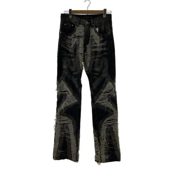 WHO DECIDES WAR◆ヨゴレ有/23FW/PATH DENIM/ボトム/28/デニム/BL...