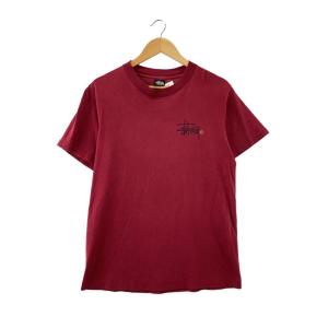 STUSSY◆80S/Shown Font/USA製/Tシャツ/M/コットン/BRD//OLD