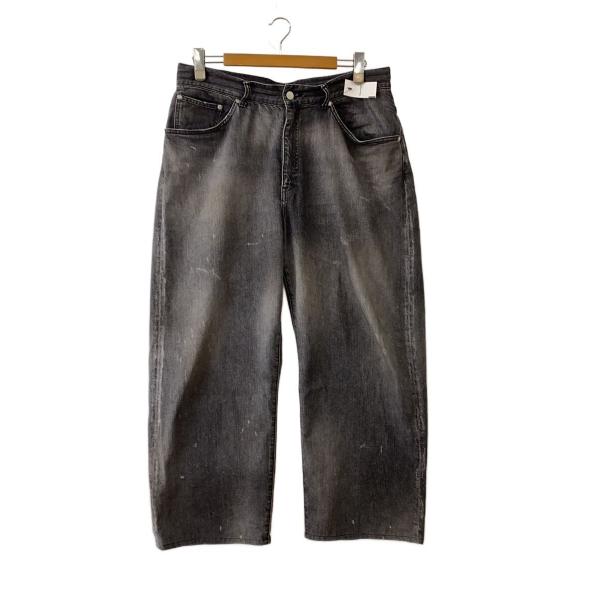 ANCELLM◆25SS/TAPERED 5P DENIM PANTS/ボトム/3/デニム/BLK/...