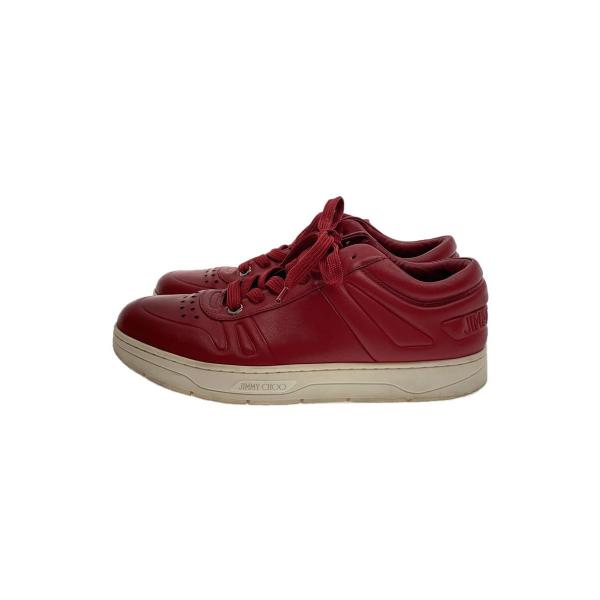 JIMMY CHOO◆ローカットスニーカー/41/RED/レザー