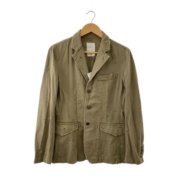 TMT◆13スター ヘリンボーン ジャケット/36R/M/コットン/ベージュ/YJK-F2101