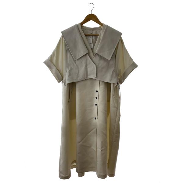 AMERI◆TRENCH MULTI WAY LONG VEST/トレンチコート/S/ポリエステル/...