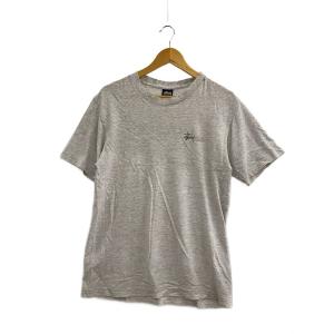 STUSSY◆80s オールド USA製 袖裾シングル REMIXED CLASSICS TEE/Tシャツ/M/グレー