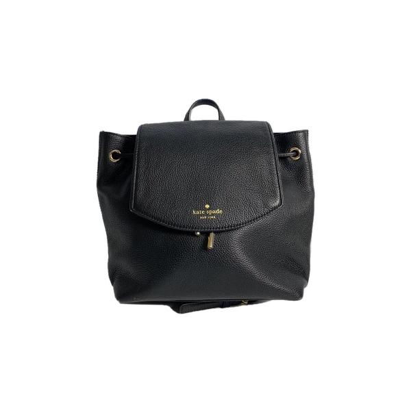 kate spade new york◆リュック/レザー/BLK