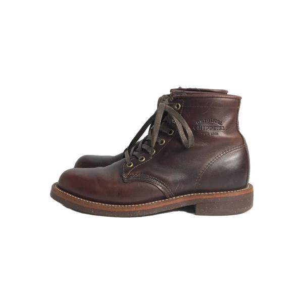 CHIPPEWA◆ブーツ/US7.5/BRW/レザー/1901M25//