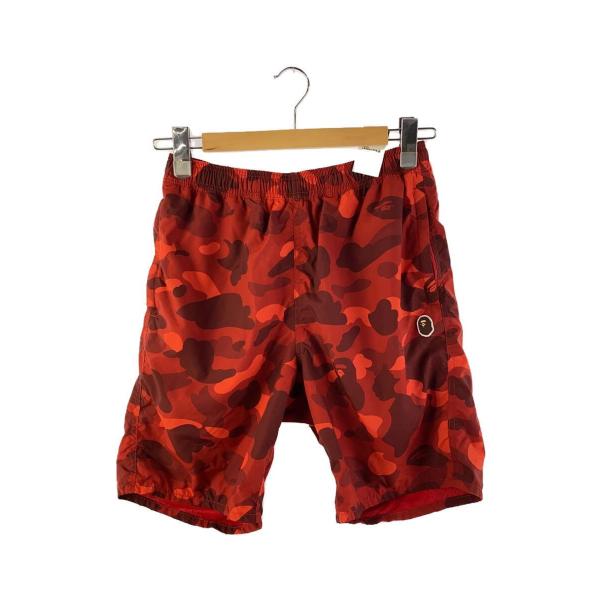 A BATHING APE◆Color Camo Beach Shorts/ショートパンツ/M/ポリ...