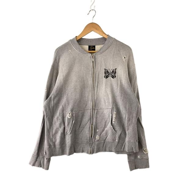 Needles◆Deconstructed Zipped Sweat/ジップパーカー/M/コットン/...