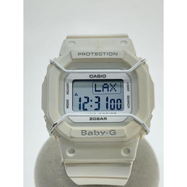 CASIO◆クォーツ腕時計・Baby-G/デジタル/ホワイト/BGD-501UM-8JF