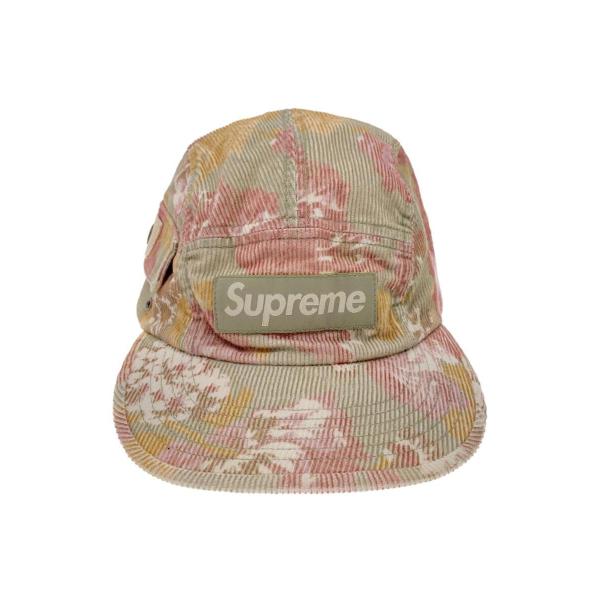 Supreme◆corduroy camp cap/キャップ/FREE/コットン/PNK/総柄/メン...