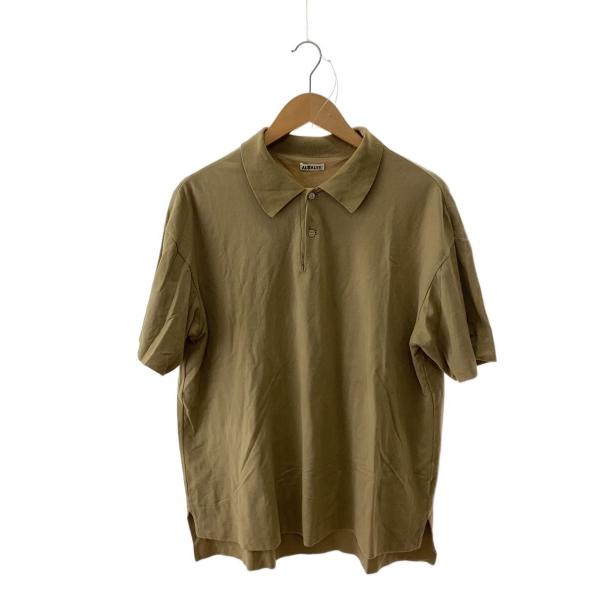 AURALEE◆ポロシャツ/4/コットン/BRW/A7SP01HK