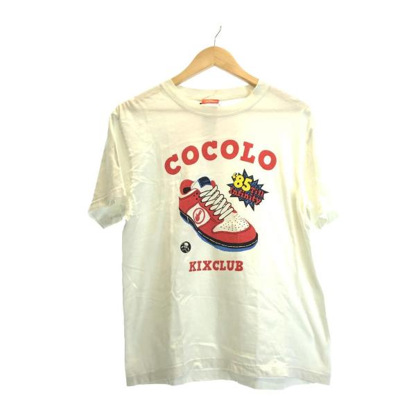 COCOLO BLAND◆Tシャツ/M/コットン/WHT/プリント