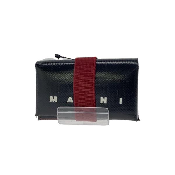 MARNI◆財布/PVC/BLK/レディース//