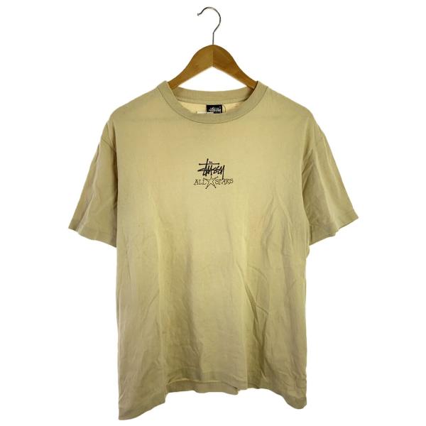 STUSSY◆80s後期/USA製/ALLSTARS/Tシャツ/M/コットン/KHK