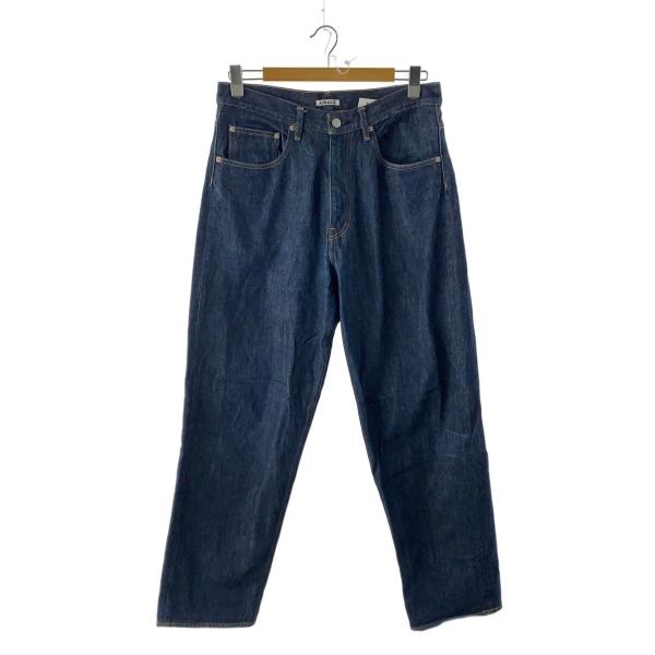 AURALEE◆HARD TWIST DENIM WIDE PANTS/ボトム/32/コットン/ID...