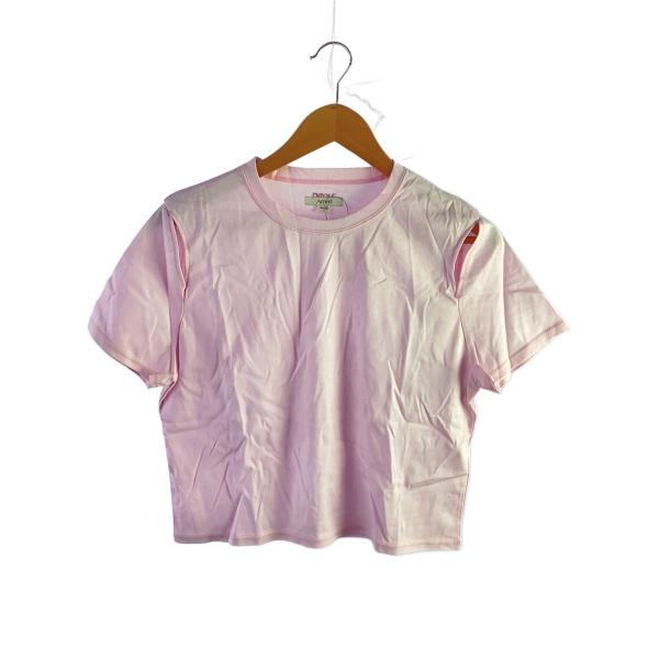 AMERI◆Tシャツ/M/コットン/PNK/無地/0225103811730