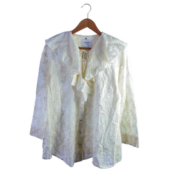 AMERI◆長袖ブラウス/FREE/コットン/IVO/01410490550//