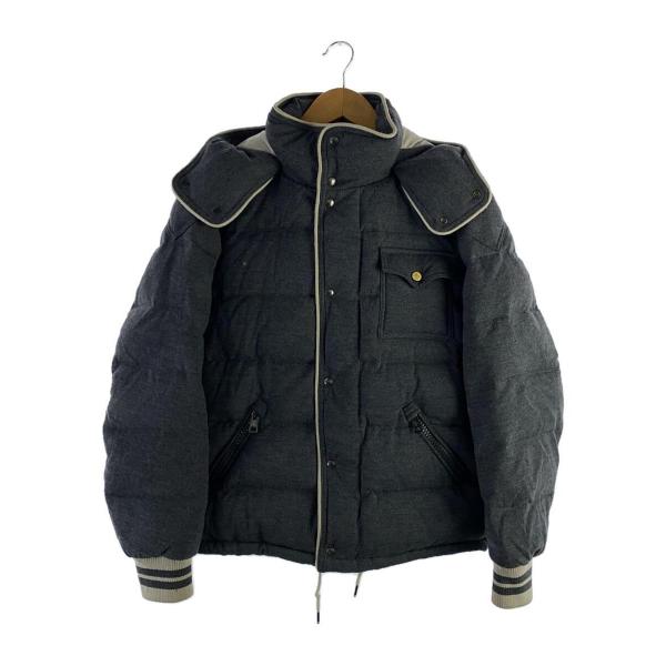 MONCLER◆ダウンジャケット/1/ウール/GRY/無地/220914137500/BRESLE/...