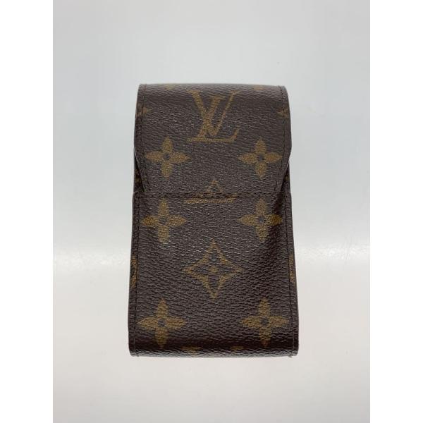 LOUIS VUITTON◆エテュイ・シガレット_モノグラム・キャンバス_BRW/PVC/BRW/メ...