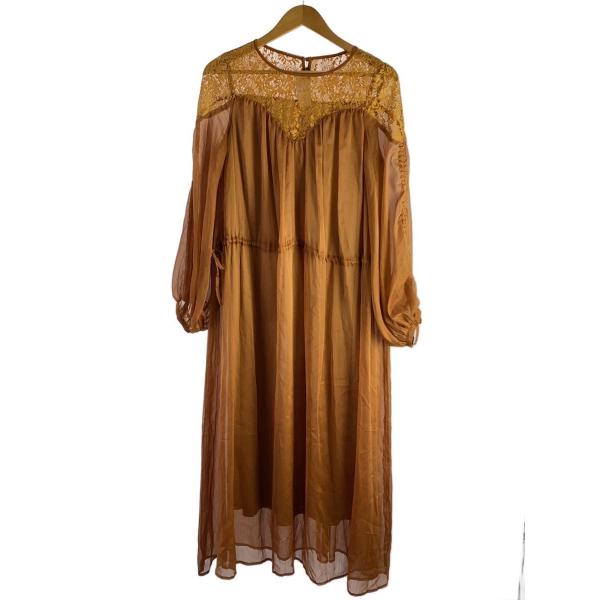 AMERI◆長袖ワンピース/--/ポリエステル/ORN/無地