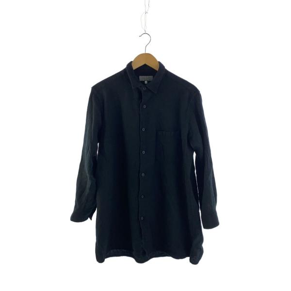 YOHJI YAMAMOTO◆24AW/WOOL GAUZE BASIC BLOUSE/3/ウール/...