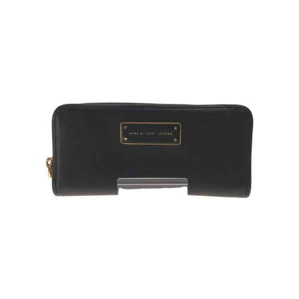 MARC BY MARC JACOBS◆長財布/レザー/BLK/無地/レディース/ｍ3123256