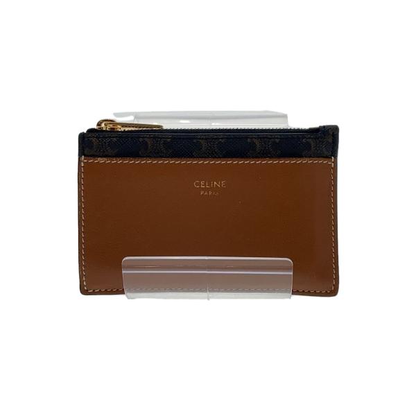 CELINE◆カードケース/PVC/BLK/総柄/レディース/10f992bz9//