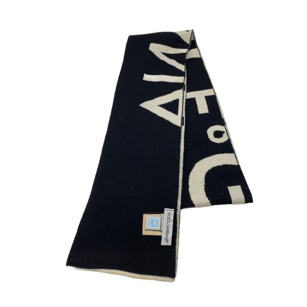 DOLCE&amp;GABBANA◆マフラー/ウール/BLK/レディース