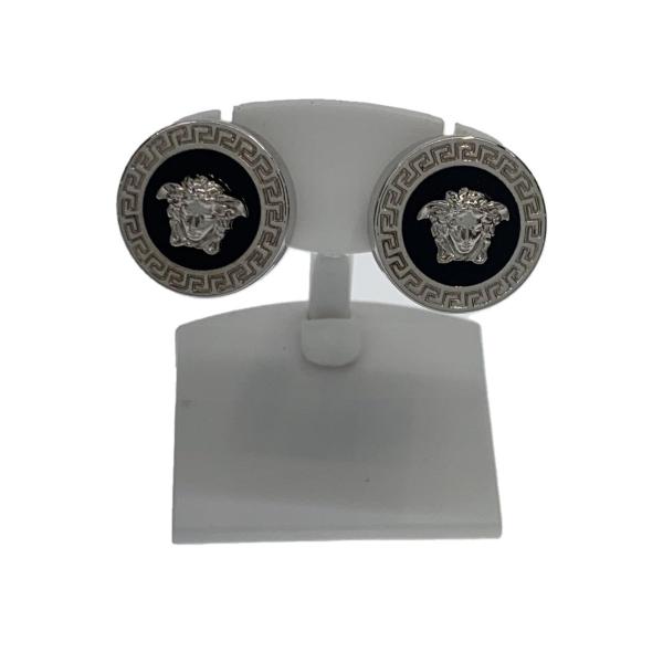 VERSACE◆ピアス/メデューサ/BLK/メンズ