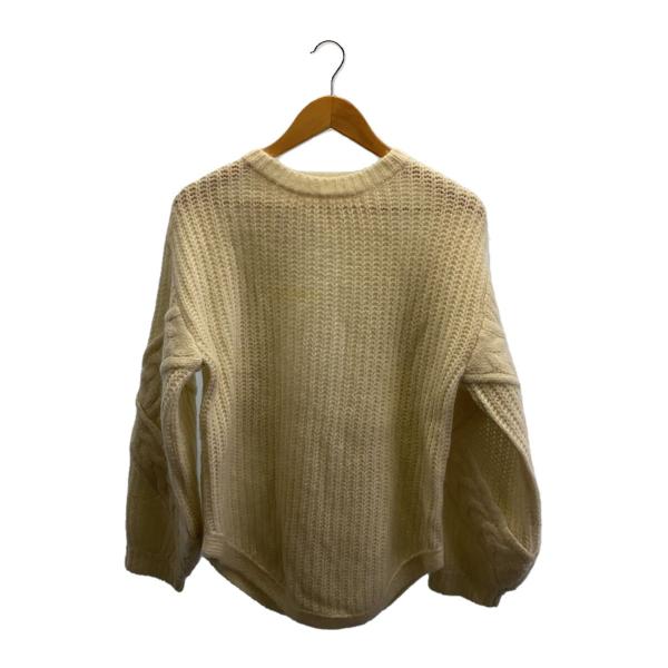 AMERI◆ニット・セーター(厚手)/FREE/ウール/BEG/02020121000