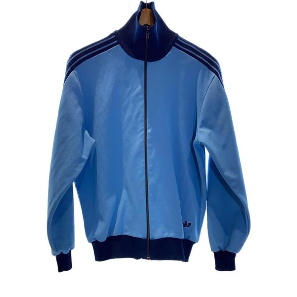 adidas◆70S/西ドイツ製/デサント/トラックジャケット/ジャージ/4/ポリエステル/BLU