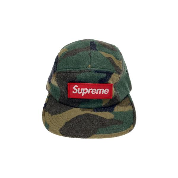 Supreme◆17aw/Camo Wool Camp Cap/キャップ/FREE/ウール/GRN/...