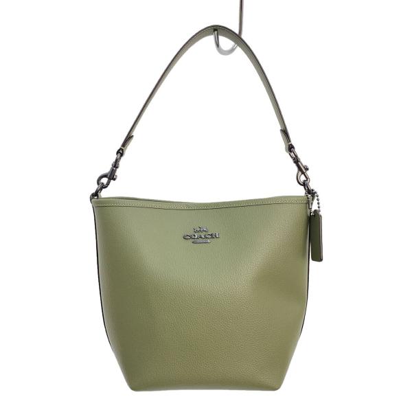 COACH◆ショルダーバッグ/レザー/GRN/無地/CT801