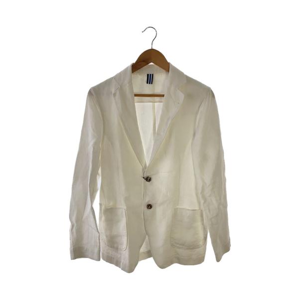 Bagutta◆テーラードジャケット/46/コットン/WHT/無地/10037