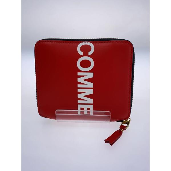 COMME des GARCONS◆Wallet Huge Logo/2つ折り財布/レザー/RED/...