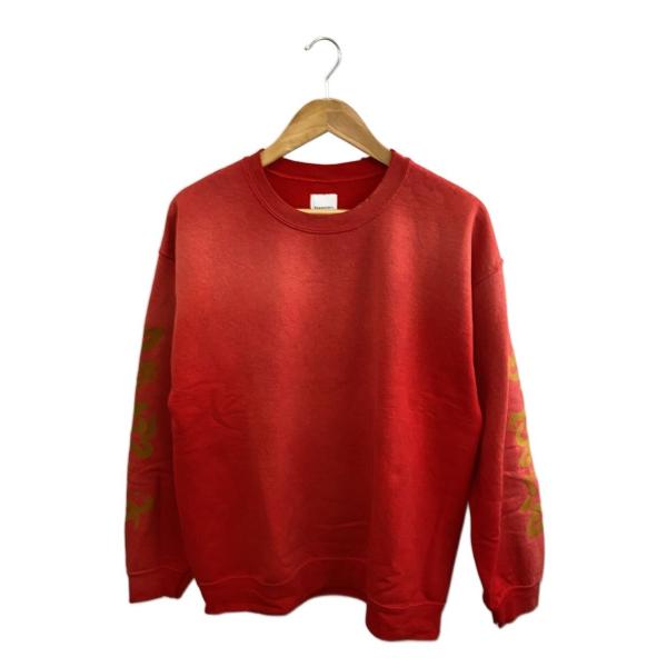 Sasquatchfabrix.◆スウェット/L/コットン/RED/24AW-CSS-005