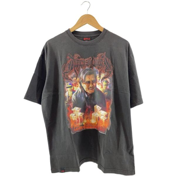 NETFLIX/Tシャツ/L/コットン/BLK