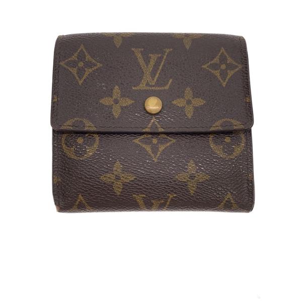 LOUIS VUITTON◆ポルト・モネ・ビエ・カルト・クレディ_モノグラム・キャンバス/PVC/B...