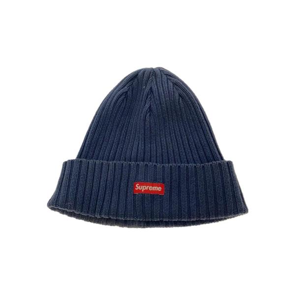 Supreme◆ニットキャップ/--/コットン/NVY/メンズ/ボックスロゴ