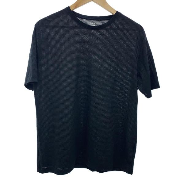 three dots◆Tシャツ/L/コットン/BLK