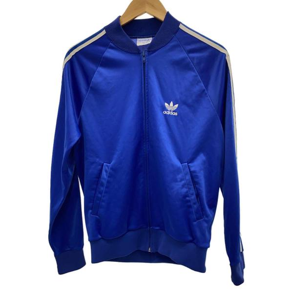 adidas◆ジャージ/M/コットン/BLU/無地/atp/70-80S/keyrolan/USA製