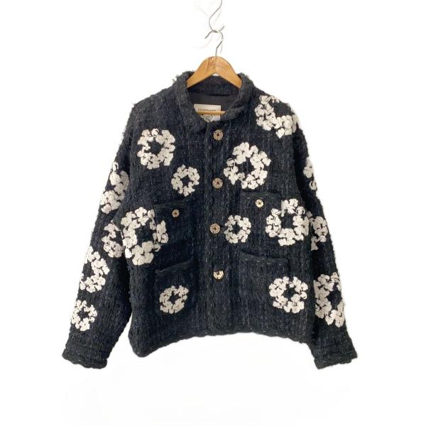 READYMADE◆TWEED JACKET/ジャケット/4/ツイード/BLK/RE-DT-BK-0...