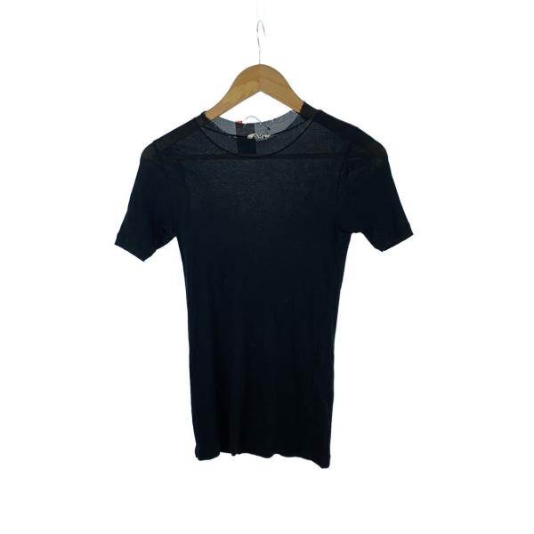 AURALEE◆半袖カットソー/1/コットン/BLK/a24st03hf