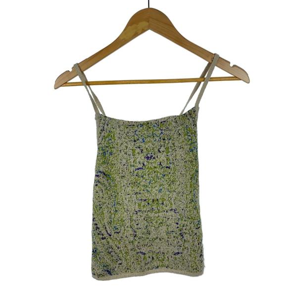 AMERI◆ニット・セーター(薄手)/--/ポリエステル/BEG/総柄/0125101910970