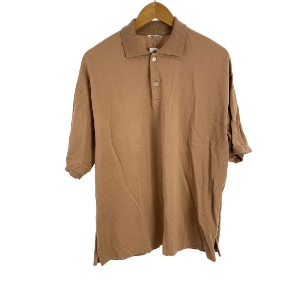 AURALEE◆ポロシャツ/5/コットン/BEG/A9SP01SK