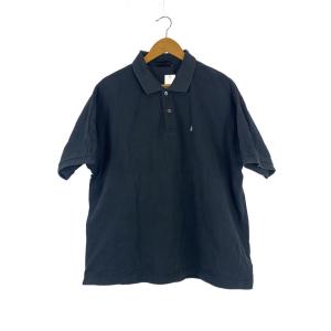 STUSSY◆ポロシャツ/L/コットン/BLK