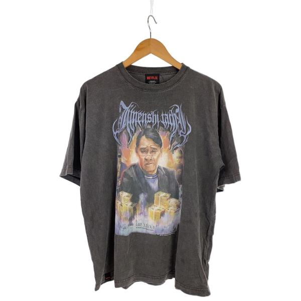 NETFLIX/Tシャツ/M/コットン/GRY/NEM-45190-C//