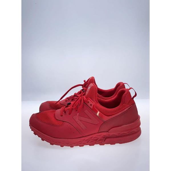 NEW BALANCE◆ハイカットスニーカー/28.5cm/RED/MS574SCP